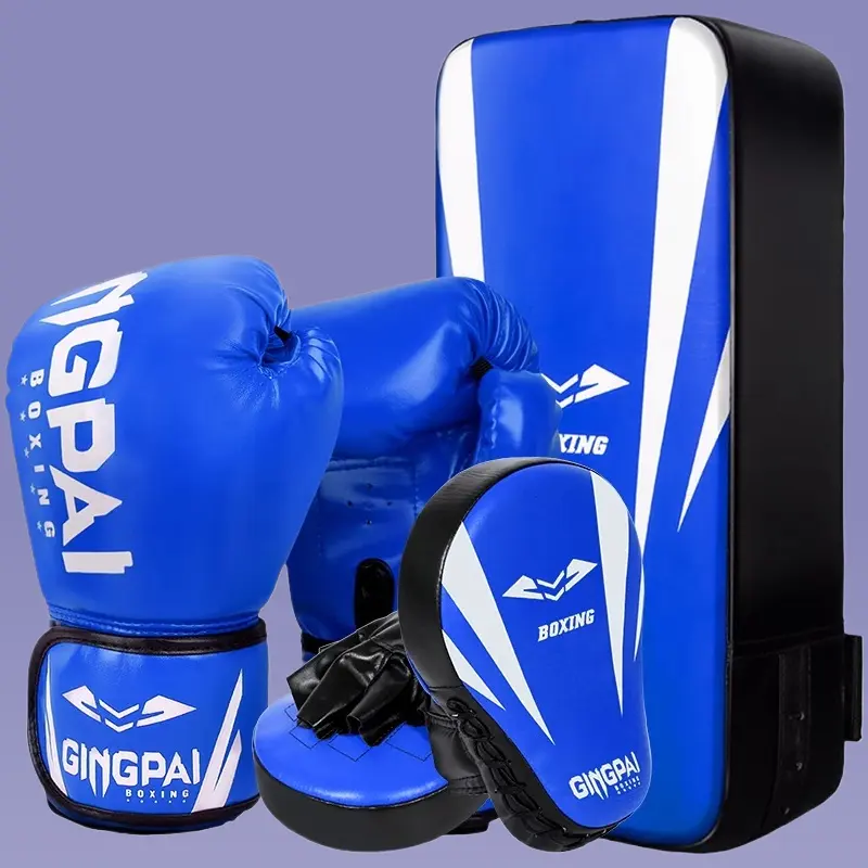 Boxing Training Set with Gloves Hand Targets and Kick Pad for Adults Kids Martial Arts