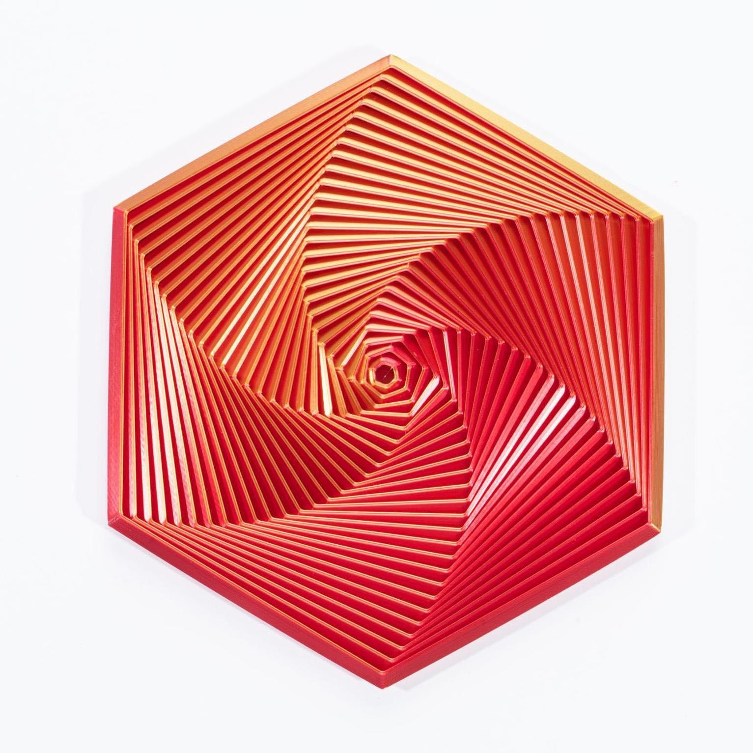 3D Printed Hexagonal Stress Relief Toy Creative Magic Decompression Fidget Toy for Adults