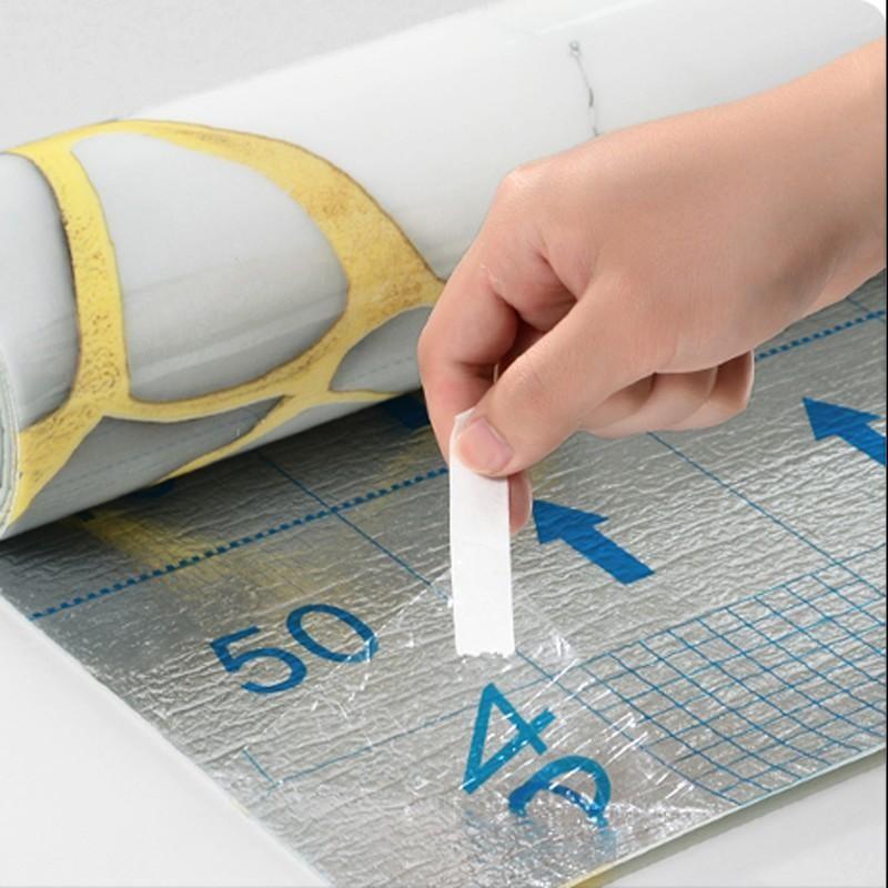 Self Adhesive Vinyl Floor Tiles, 15.74" x 118.11", Bianco Marble Pattern - Peel & Stick, DIY Flooring for Kitchen, Dining Room, Bedrooms & Bathrooms