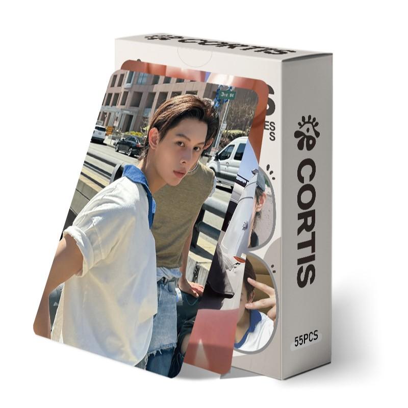 K-Pop Idol Theme Laser Cards 55 Pieces, Unique High-Definition Print, Star Collection Memorabilia Set, Complete Card Pack