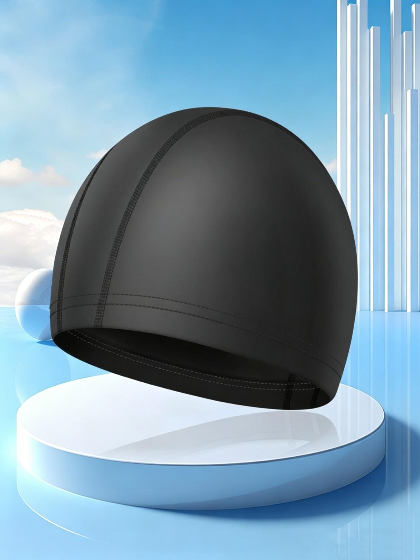 High-End PU Adult Swim Cap, Solid Color Waterproof Breathable Comfort Swimming Hat, Unisex Non-Irritating, Factory Wholesale