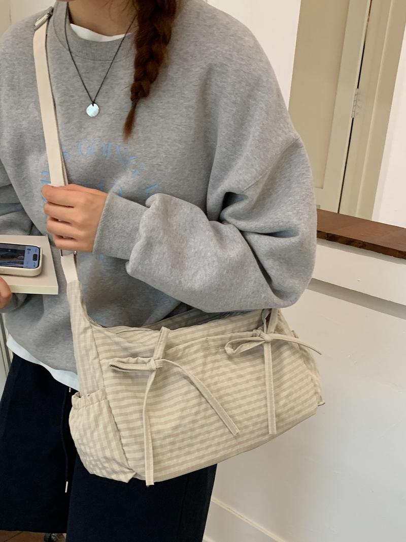 Stylish, Simple, Versatile One-shoulder Messenger Bag, Retro Plaid Underarm Bag, Casual Everyday Suitable for Shopping and Dating, Cross Body Bags, Fashionable Crossbody Bag