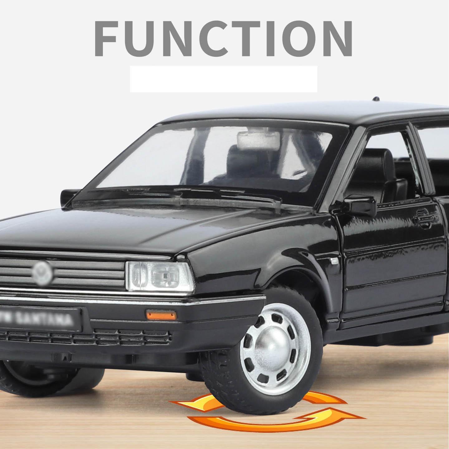 Volkswagen Santana 1:32 Classic Alloy Car Model Collectible Ornament, High-Quality Replica Vehicle Decorative Piece