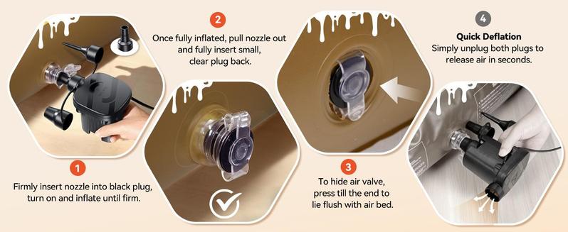 CoziBB Inflatable Toddler Travel Bed, Portable Travel Bed with Flocked Mattress, Built-in Pillow & Carry Bag, 4 Side Safety Bumpers for Toddlers CoziBB Inflatable Toddler Travel Bed, Portable Travel Bed with Flocked Mattress, Built-in Pillow & Carry Bag, 4 Side Safety Bumpers for Toddlers