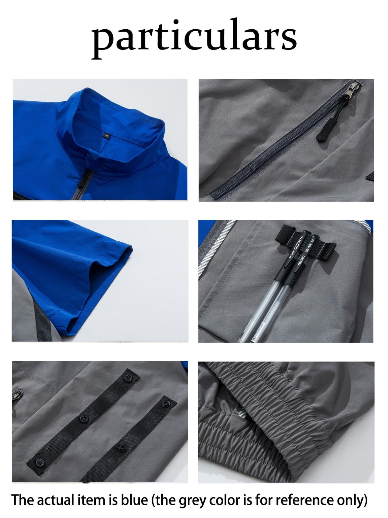 4 Fan Short Sleeve Work Vest, Air Conditioning Shirt, Unisex, Outdoor, Fishing, Camping, Indoor Use, No Battery Included