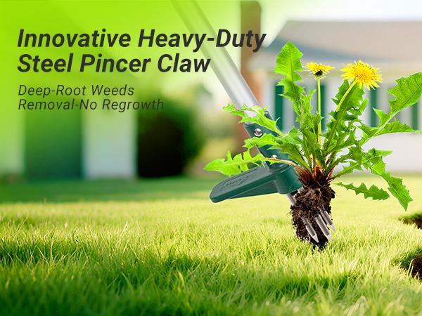 Walensee Stand-Up Lawn Root Puller for Dandelions & Deep-Root Plants — No-Bend Design, Perfect for Homeowners & Fall Yard Care, Black Friday Deal