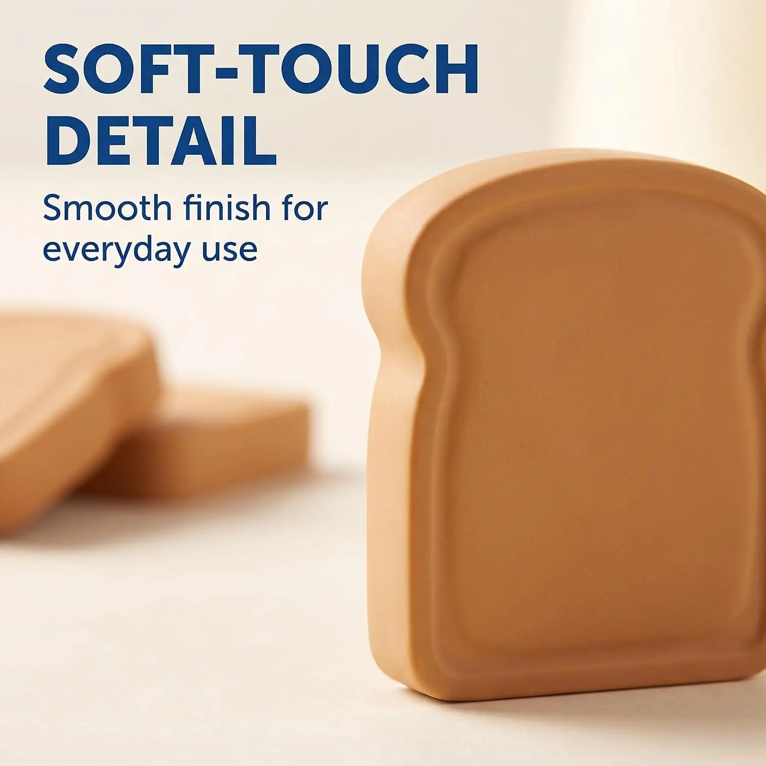 Brown Food Erasers, Toast Bread Eraser Stationery, Bread Shape Pencil Eraser Sketching Tools, Mini Erasers for Students, Standard Pencil Erasers
