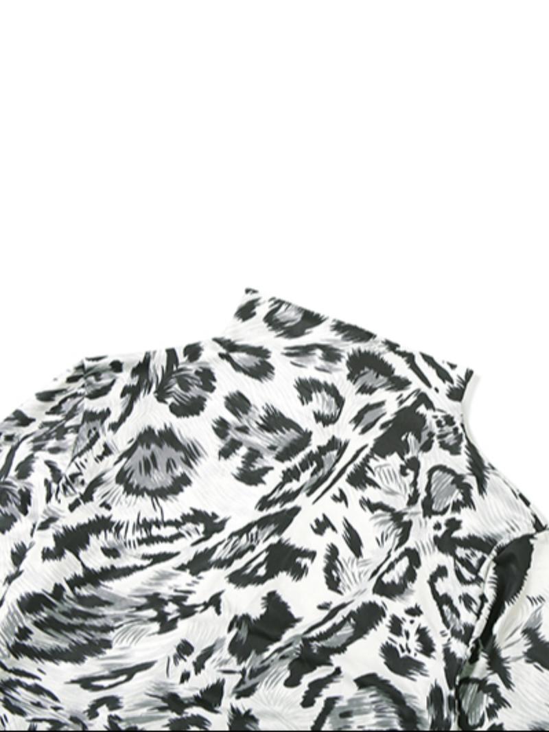 Women's Fashion Leopard Print Long Sleeve High Waist Slim Fit Jumpsuit, Sexy Sporty Style, Fall & Winter Wear, Perfect for Casual