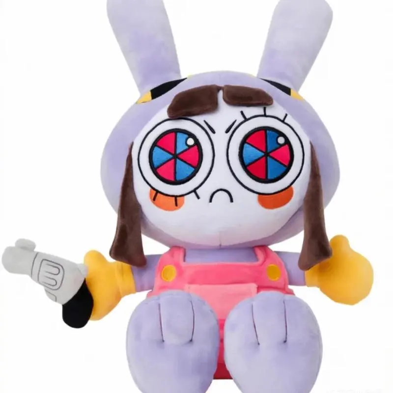 25CM Amazing Digital Doll Circus Maid Jax Plush Magical Rabbit Clown Cartoon Periphery Suitable Fans Home Collection Decoration