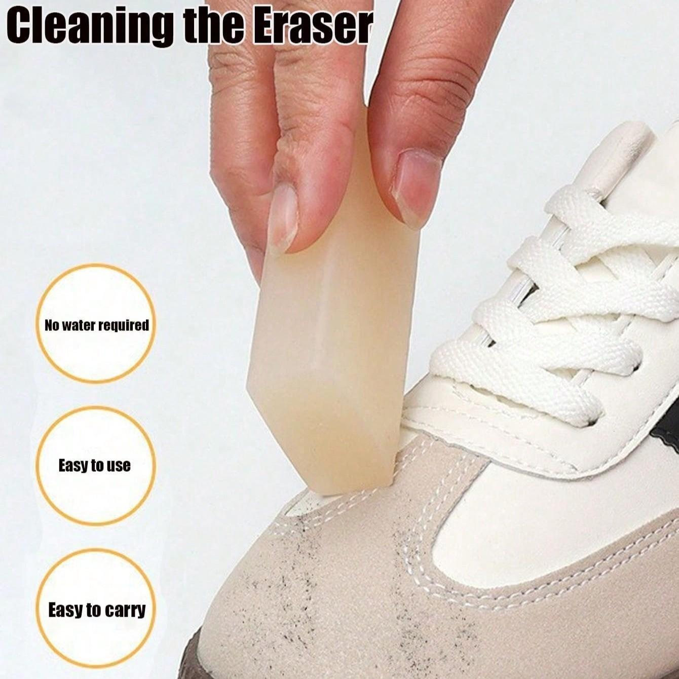Portable Suede Leather Shoe Cleaner, Waterless, Easy to Carry, Dry Cleaning Stain Removal, Travel-Friendly, Non-Abrasive, Ideal for Sneakers