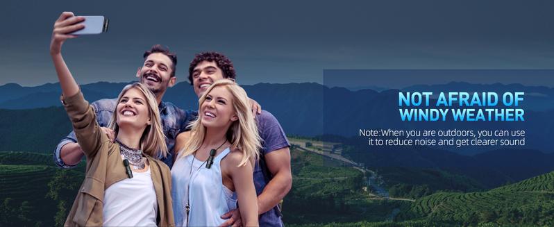 2Pack Professional Wireless Lavalier Lapel Microphone for iPhone, iPad - Cordless Omnidirectional Condenser Recording Mic for Interview Video Podcast Vlog,TikTok