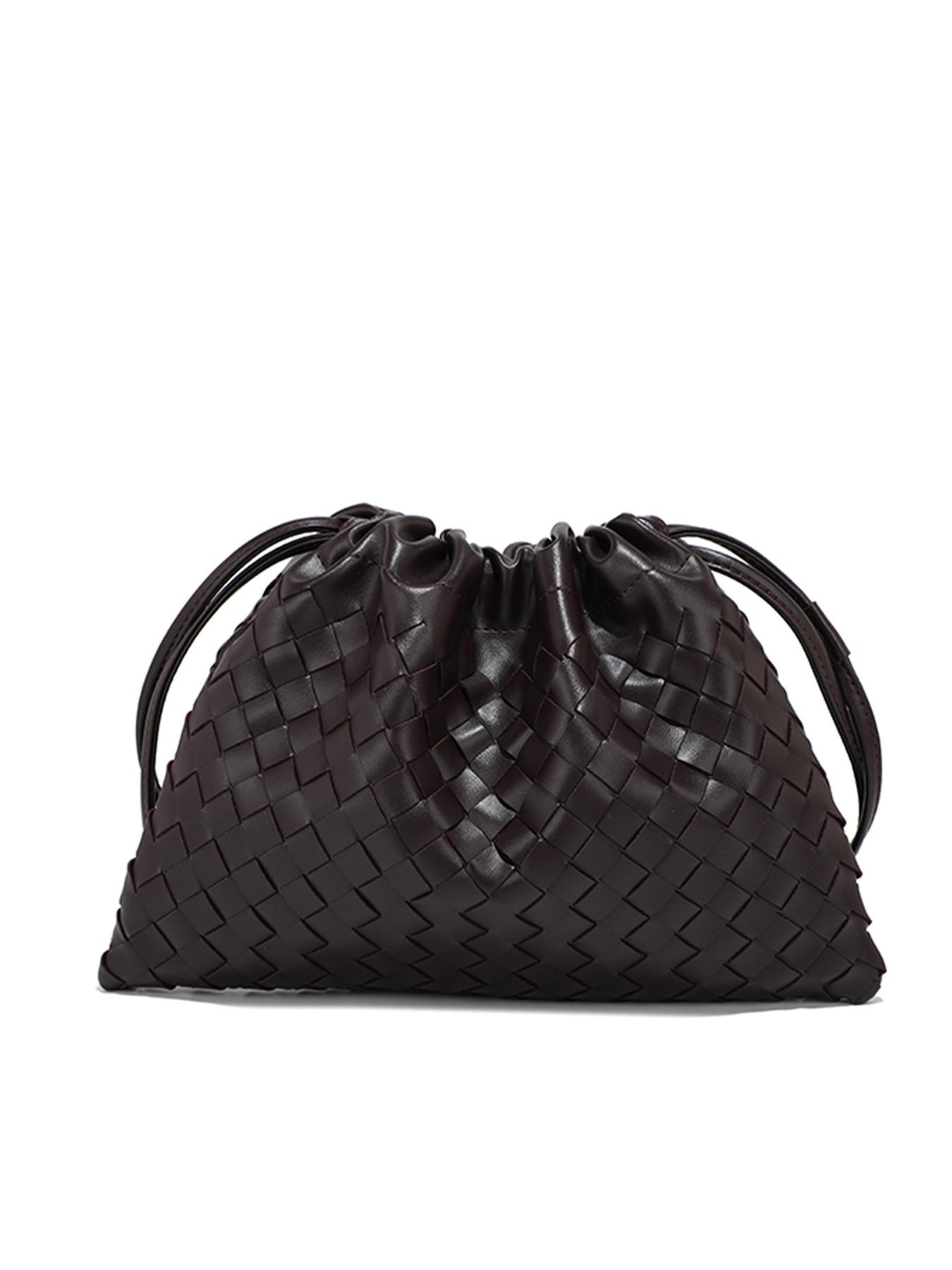 Meadow Cloud Bag, Relaxed Crossbody Small Bag, Underarm Shoulder Crossbody Woven Trash Bag, Drawstring Bag, Versatile Retro Woven Crossbody