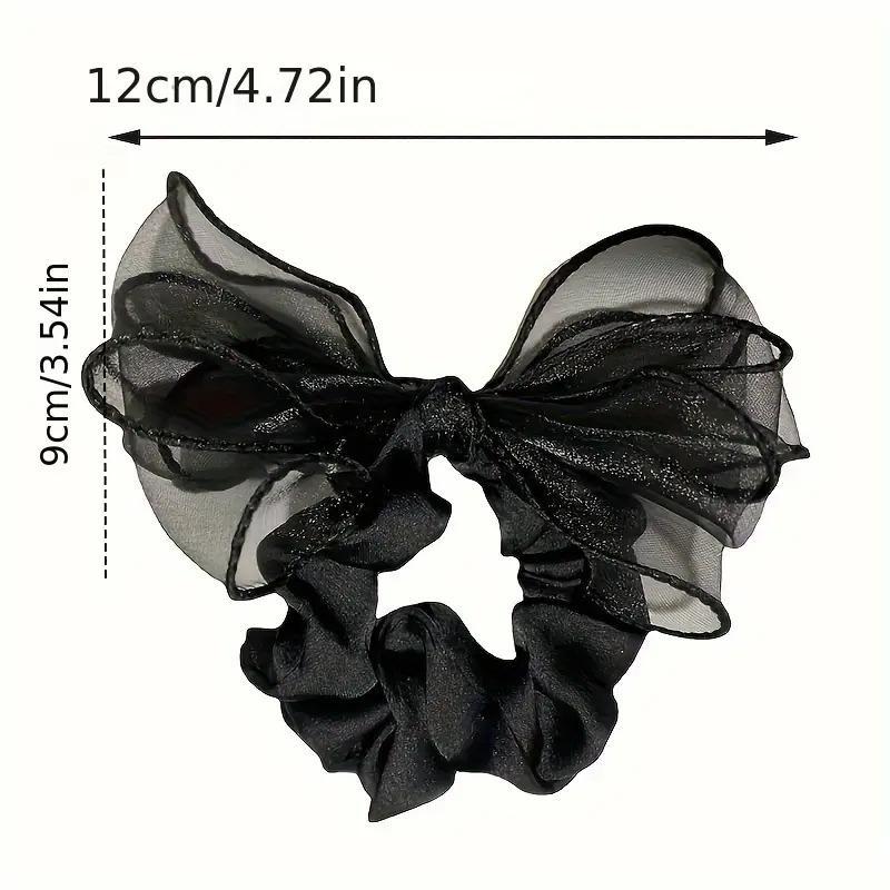 Women's 3-Pcs Vintage Rhinestone Bow Headbands Set - High-Elastic Mesh Fabric Hair Hoops, Elegant Bag Accessories for DIY Luggage & Bags, Updo Wear