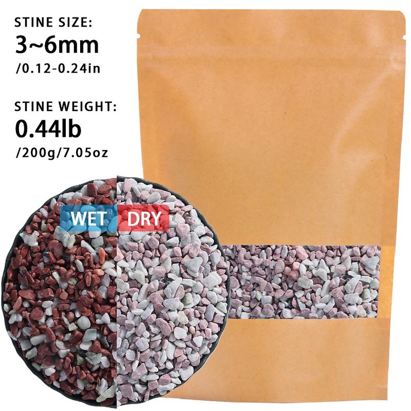 Natural Decorative Rocks 0.44/1.76lb Mixed Colors Pebbles, Aquarium Garden Outdoor Decoration, Fish Tank Sand Vase Filler, Holiday Decorations