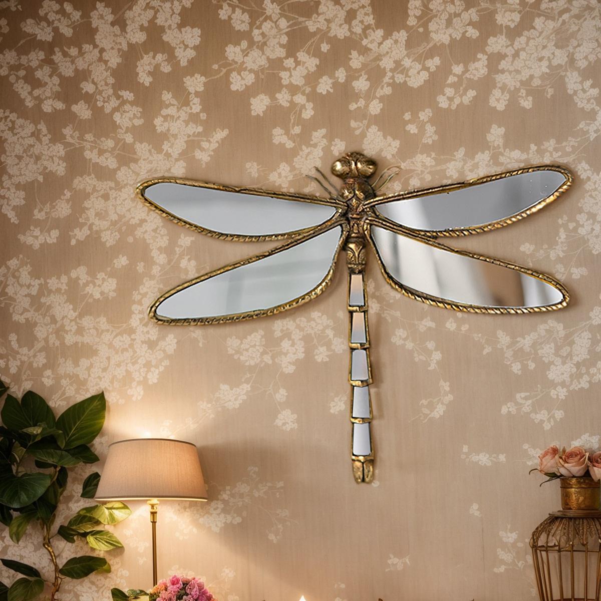 Vintage Resin Dragonfly Wall Hanging Decor, Interior Wall Decor, Creative Background Decoration for Living Room, Home Hotel Insect Museum Gift #GLOBAL PICKS