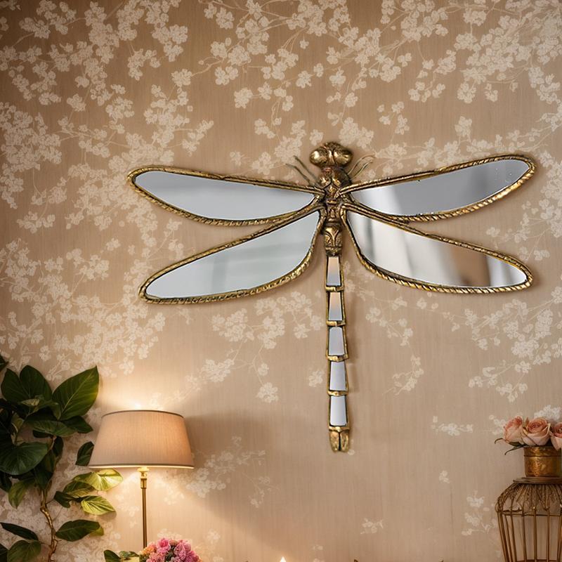 Vintage Resin Dragonfly Wall Hanging Decor, Interior Wall Decor, Creative Background Decoration for Living Room, Home Hotel Insect Museum Gift