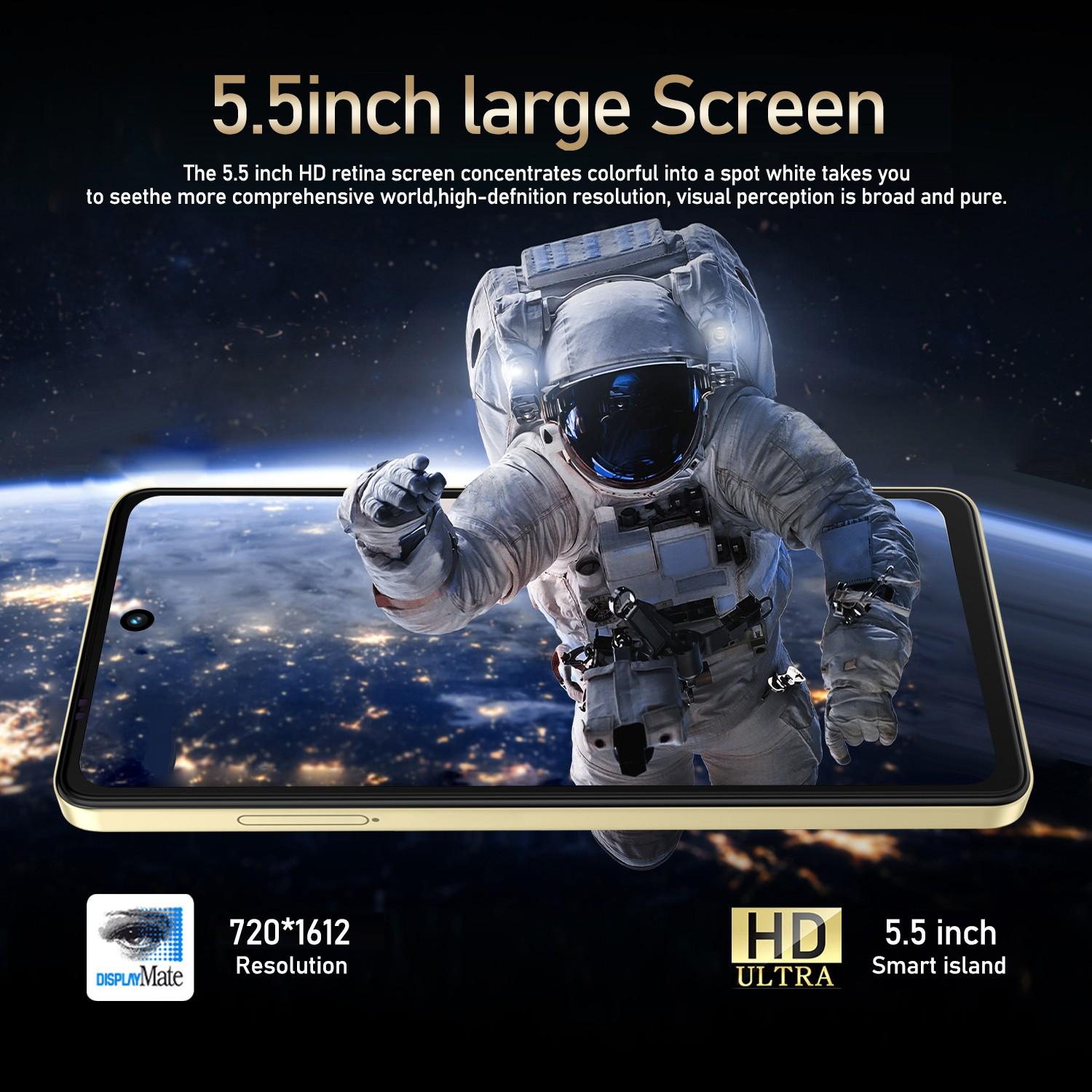 Fuffi Smart Unlock Phone Android Smartphone 5.5 Inch 4+32GB/4+64GB Memory 5+13mp Camera 4g Network Dual Sim 2500mah Battery Android GPS