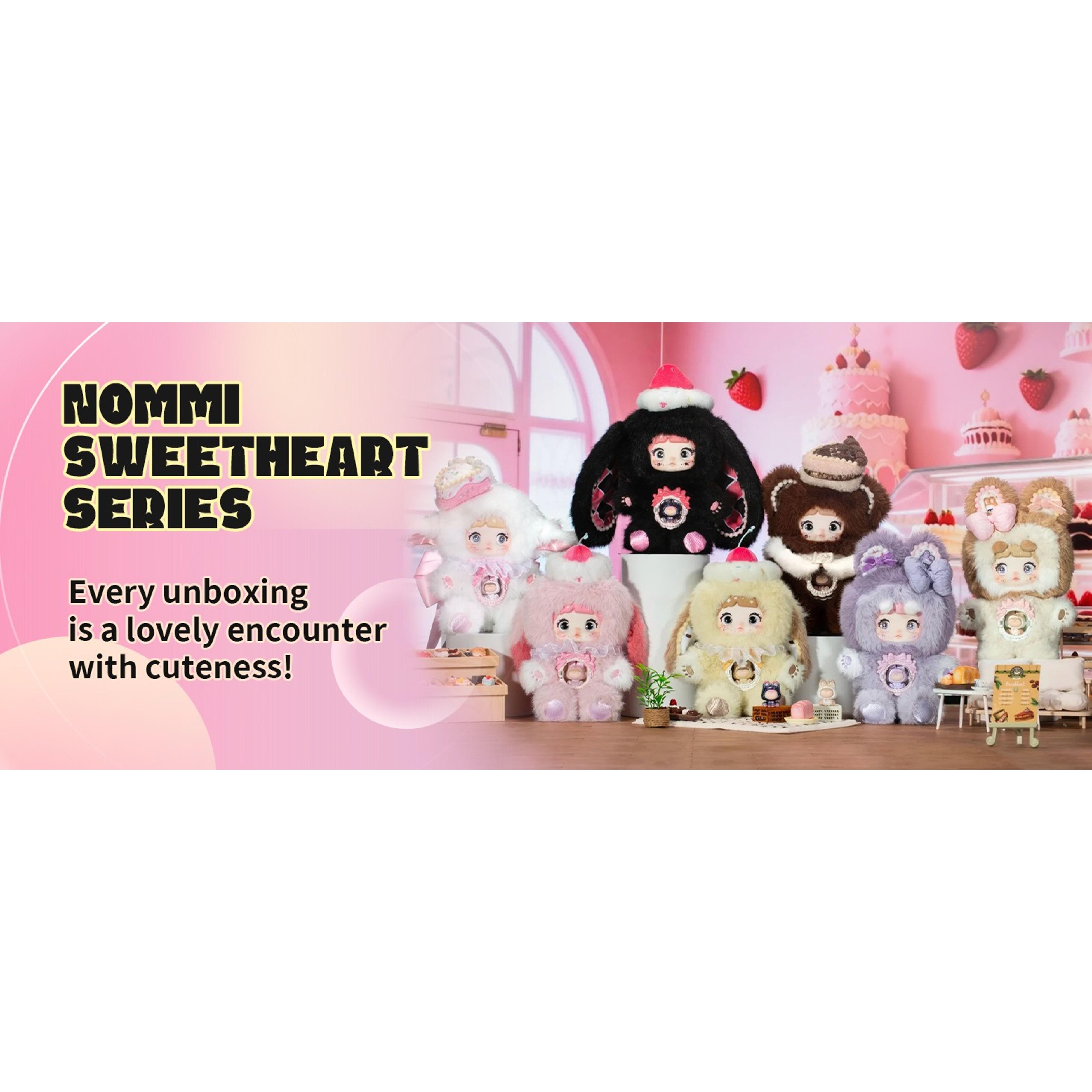 Kawaii Nommi Sweetheart Series Plush Blind Box, Cute Anime Stuffed Animals Mystery Box, Vinyl Plush Keychain Collectible for Birthday Christmas Valentine's Day Gifts(Gift)