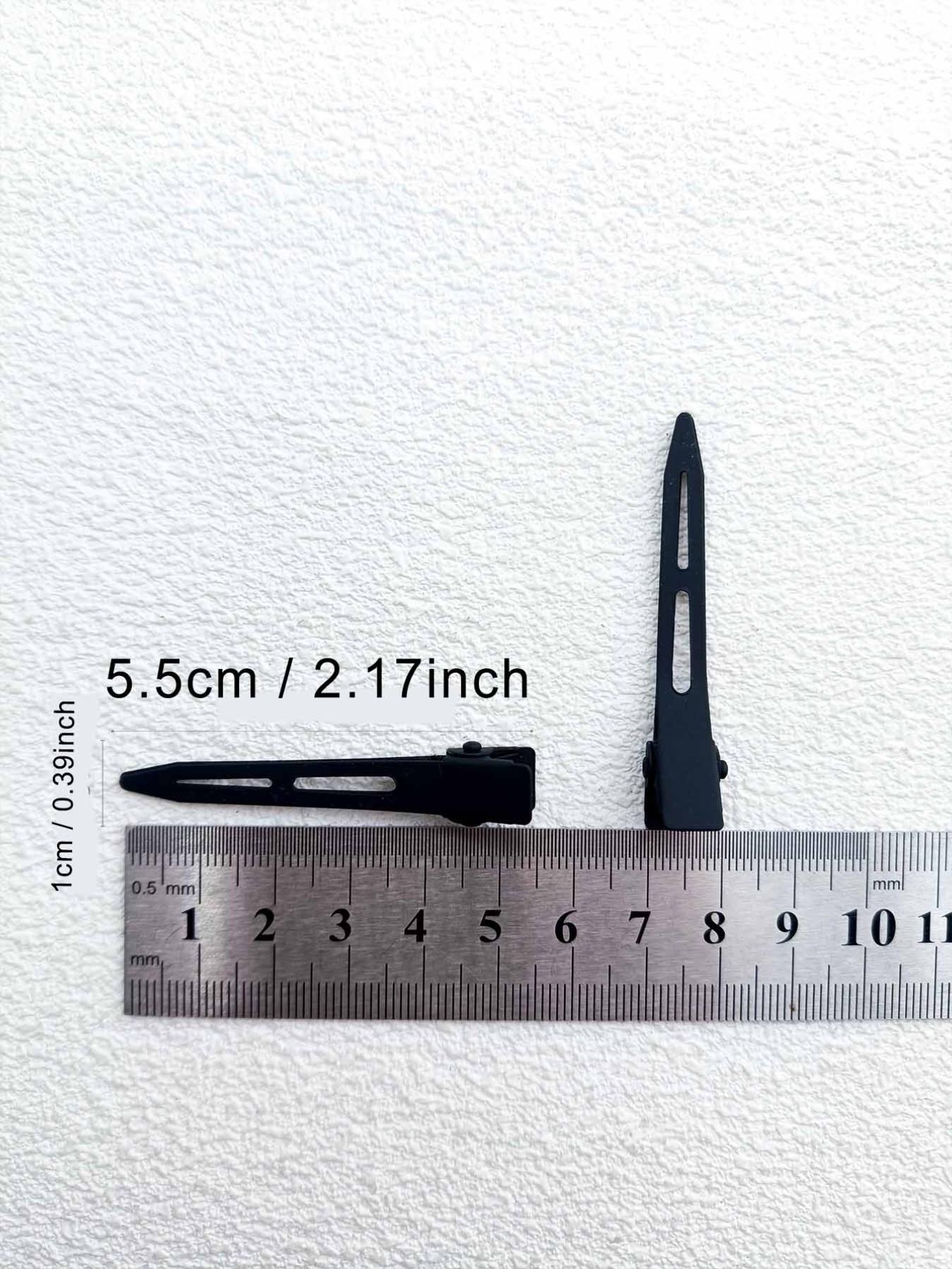 1 Pack 6 Pcs 5.5cm Hollow Point Metal Duckbill Clips, Ideal for Bangs Wavy Hair and Side Part, Perfect Daily Wear Gift for Mother's Day