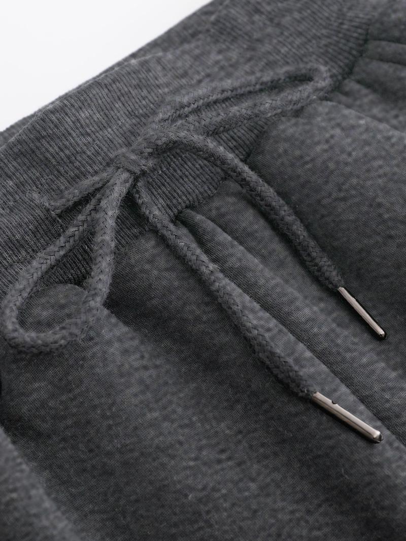 Women's Coffee Weather Print Hoodie & Sweatpants Set, Fleece Lined Thick Casual, Fall Winter Two-Piece Set, Plain Style