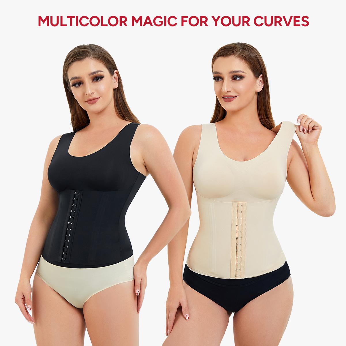 Nebility Fitness Belt Corset Camisole With Built In Bra Abdominal Support Tank Top Tummy Tuck Garment Shapewear Basic Compression Womenswear