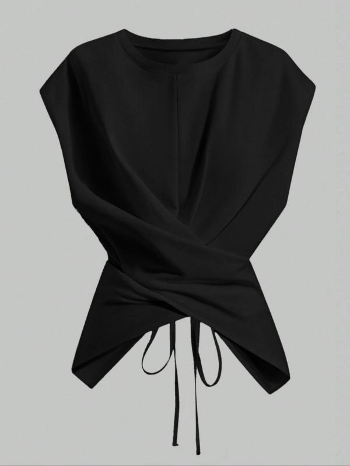 Women's Solid Color Basic Casual Knitted Vest Top, Sleeveless Pullover, Slim-Fitting, Comfortable and Stylish, Perfect for Spring & Fall