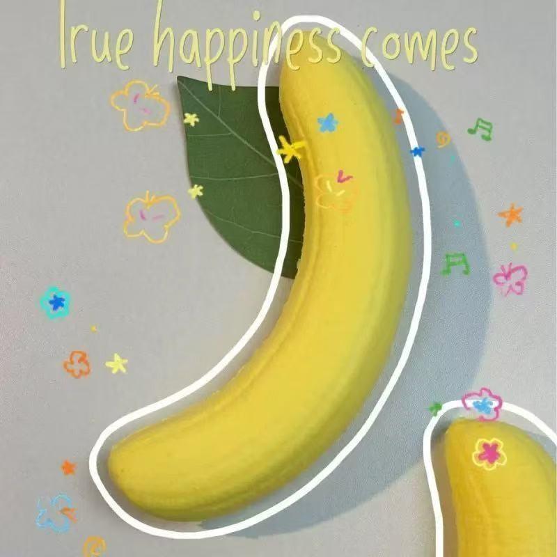 4 Realistic Soft Bananas, Non-Toxic Safe, Party Prank Items, Banana Decorations, Restaurant Kitchen Fruit Props