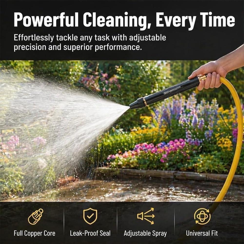 2-Pack High-Pressure Water Gun, Adjustable Spray Mode, Ideal for Car Washing, Plant & Vegetable Irrigation, Garden Hose Use, Car Wash Nozzle