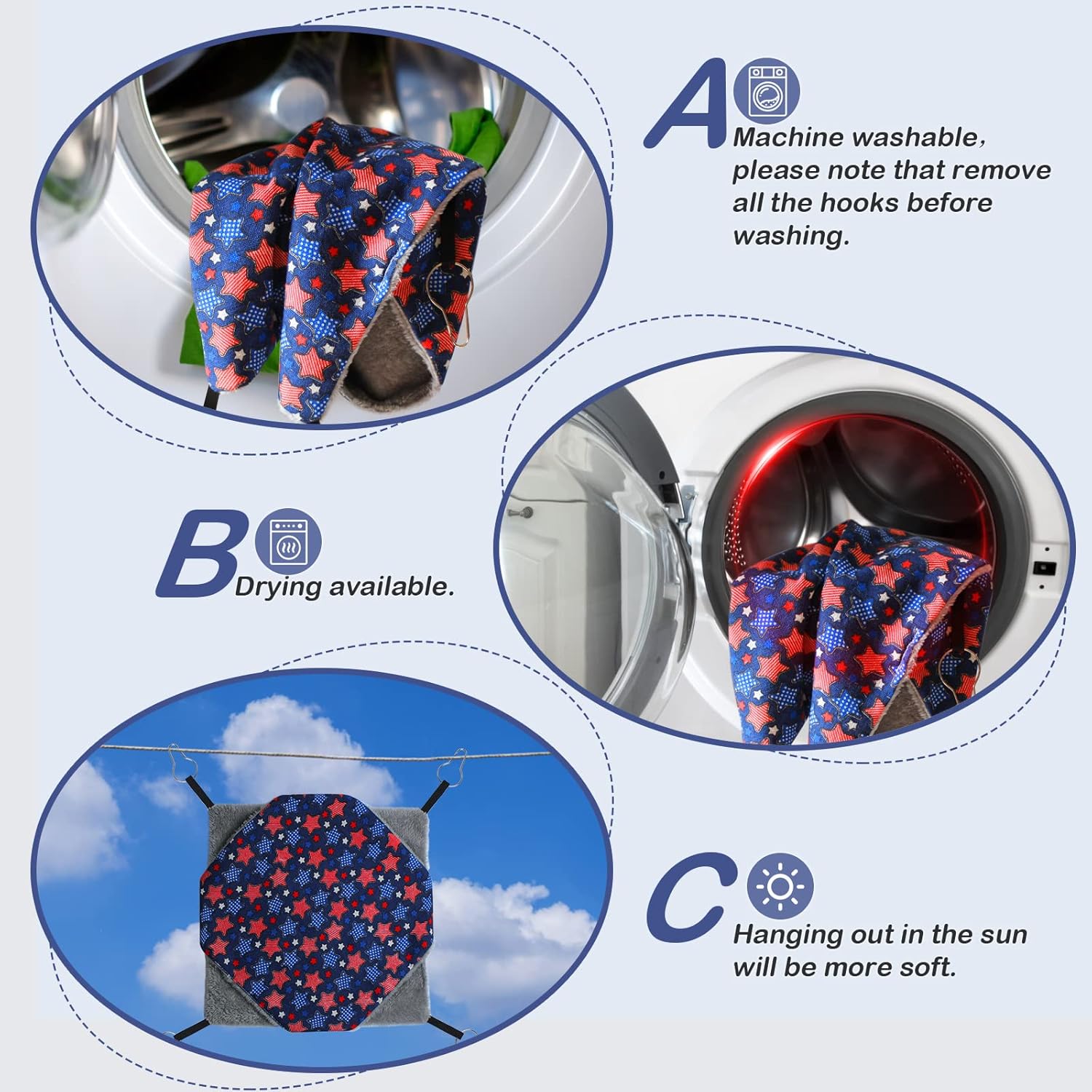 2-Pack Hanging Tunnel & Hammock Set for Ferrets & Chinchillas - Soft Plush Cage Accessories for Climbing, Hiding, Sleeping. Multi-Level Small Animal Play & Rest Area