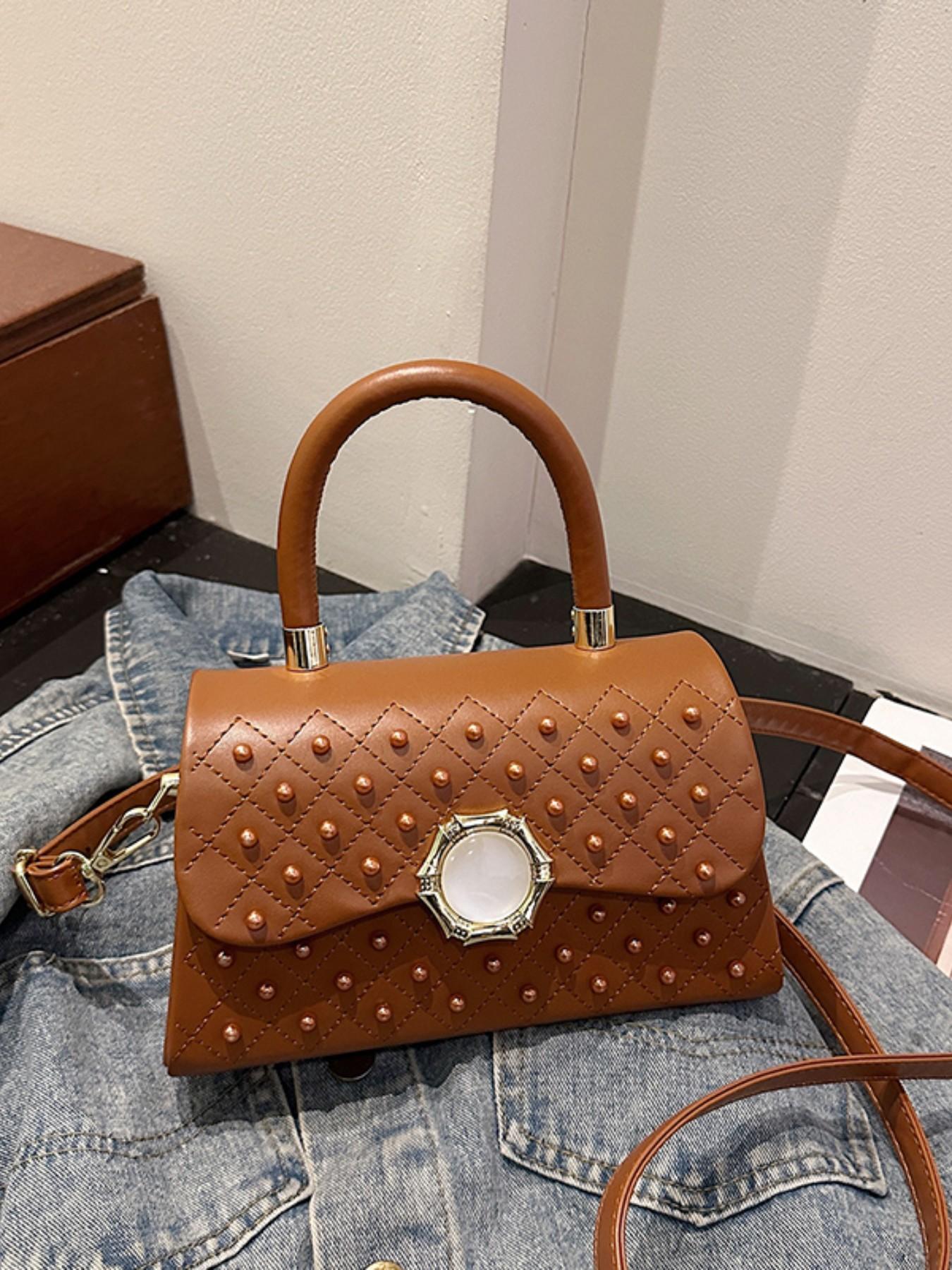 Elegant Single Shoulder Crossbody Handbag, Pure Color High-End Women's Bag, Stylish and Fashionable, Perfect for Daily Use