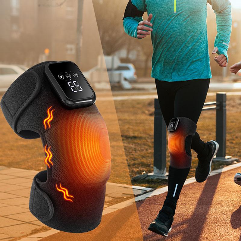 Heated Knee Massager with 3 Vibration Modes 3 Heating Levels, Heated Wrap Knee Support, Ideal Gifts Heated Knee Massager with 3 Vibration Modes 3 Heating Levels, Heated Wrap Knee Support, Ideal Gifts