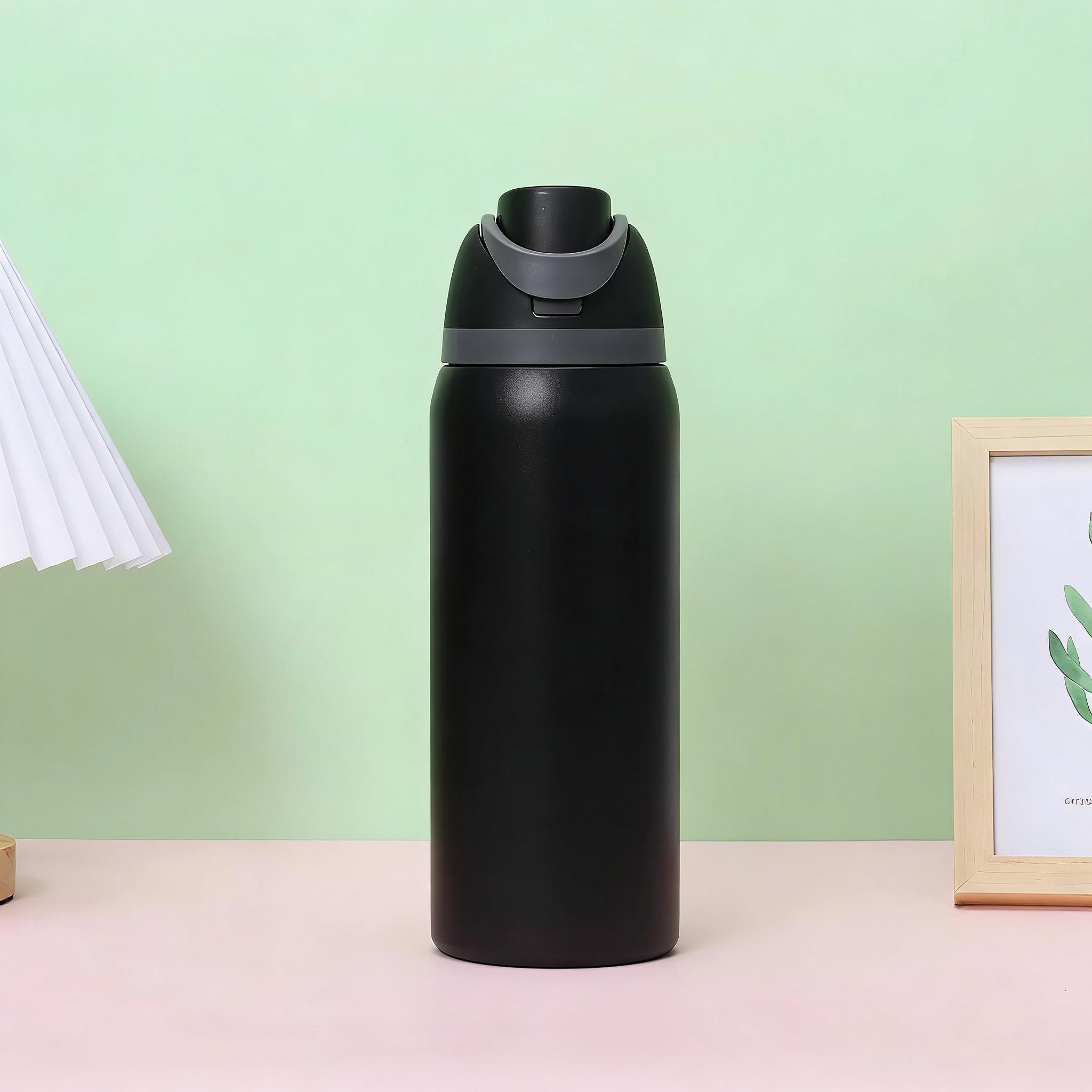 Stainless Steel Insulated Water Bottle with Straw, BPA-Free, Ideal for Outdoor Students and Office Workers, Travel Sports Cup