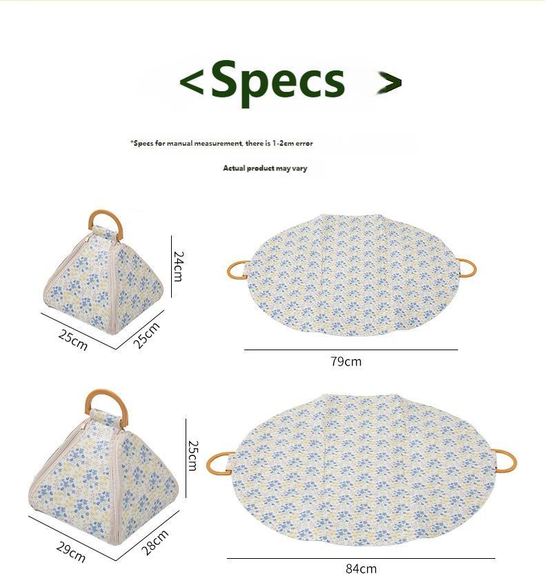 Foldable Waterproof Picnic Blanket with Carry Handle - Thick Moisture-Proof Outdoor Mat, Seat Cushion, Portable Camping Supplies for Park, Family Outdoor Use