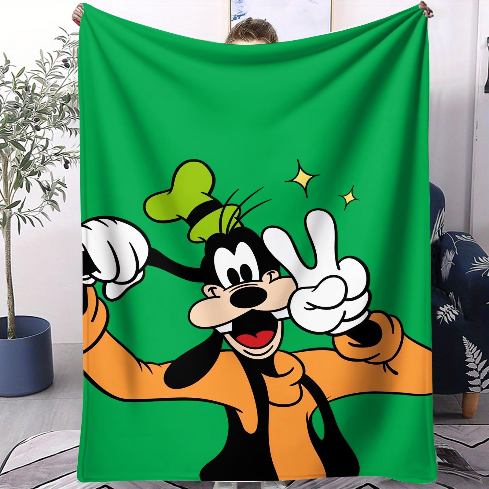 Goofy Pattern Blanket, All-Season Use, Suitable for Bed Sofa Car Room Decor, Perfect Gift, Single-Sided Print Blanket
