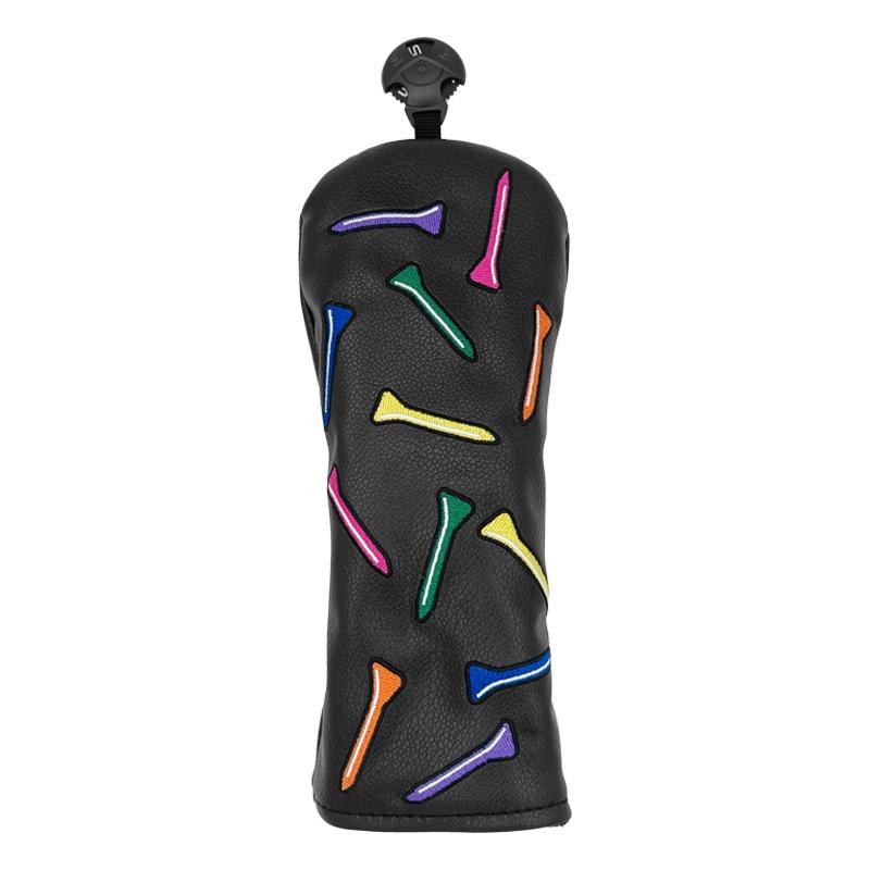 Multicolor Nail Golf Headcover, Golf Club Covers for Driver 1/3/5 Woods UT Wood Club Covers, Popular Cross-Border Protective Covers, Universal Golf Club Headcovers, Golf Accessory