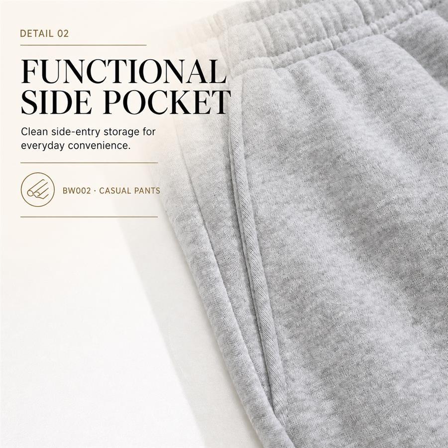 4-Pack Men's Relaxed Wide Leg Sweatpants Set, Assorted Solid Color Drawstring Elastic Waist Loose Fit Straight Leg Casual Lounge Pants with Side Pockets for Home, Errands and Weekend Style