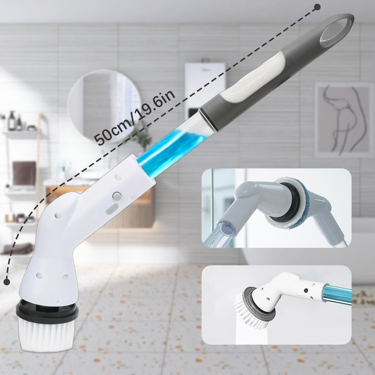 Electric Spin Scrubber with 4 Replaceable Brush Heads for Different Scenarios, Cordless Home Cleaning