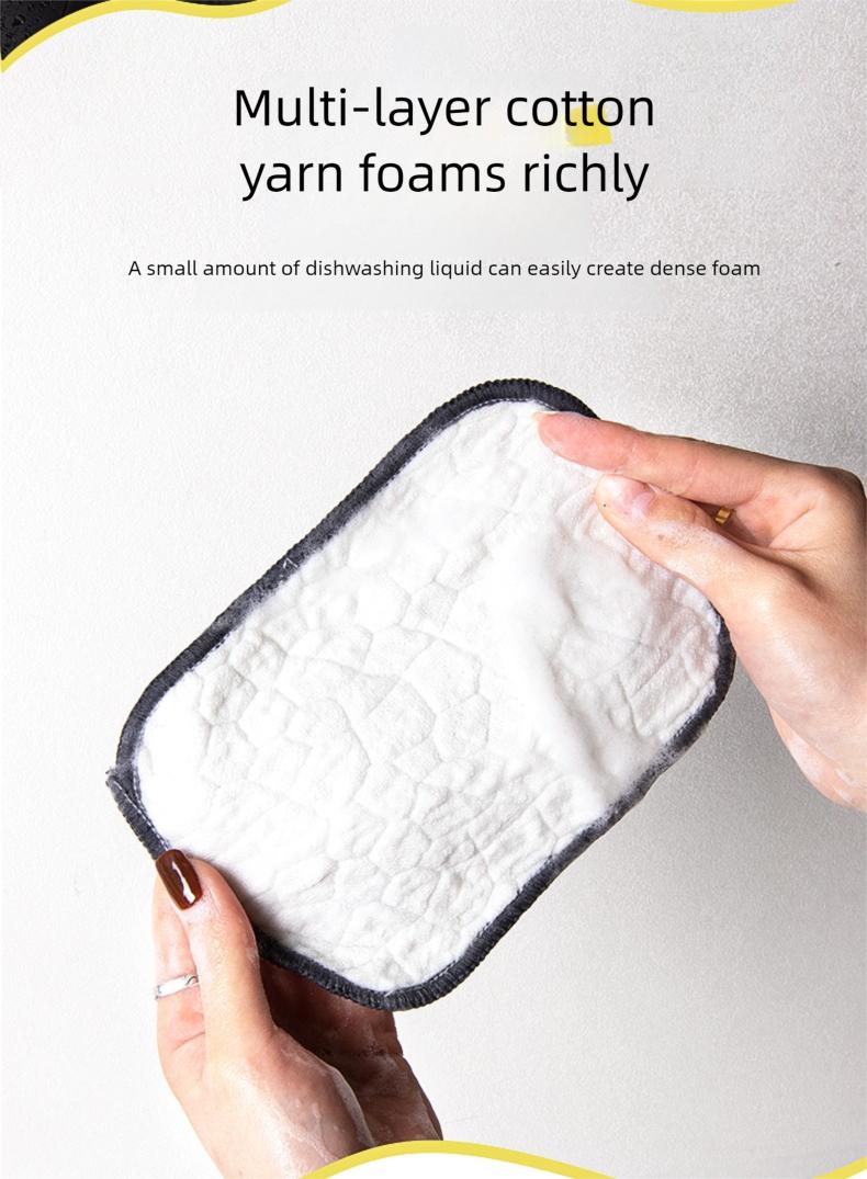 PSOS Multipack Multipurpose Non-Scratch Wire Dishcloths 5Pcs Silver 2-Layer Reusable Dishwashing Rags for Wet & Dry Use Sinks Pans Dishes Fathersdaygift Set