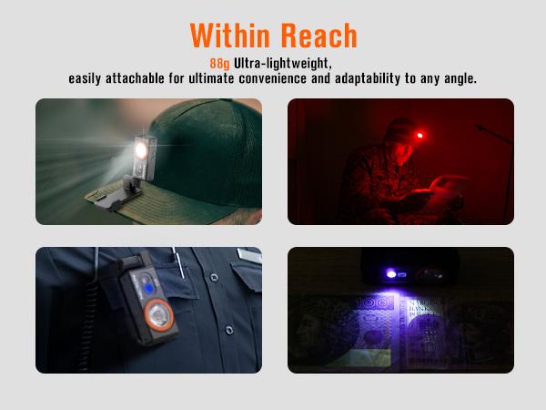 TikTokShopNewYearDeals NICRON D10 Rechargeable LED Headlamp - 500 Lumens, RGB 5 Color Modes, IP54 Waterproof, 360° Rotatable, with Clip & Magnetic Base - Perfect for Hunting, Fishing, Hiking, Camping, Running & Outdoor Adventures High Performance Flashlig