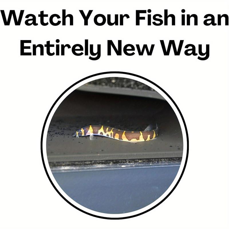 Aquarium Underground Tunnel Cave, Natural Curve Sand Burrow Tunnel, Fish Tank Decor Hiding Spot, Suitable for Corydoras Catfish, Kuhli Loach, American Cichlid