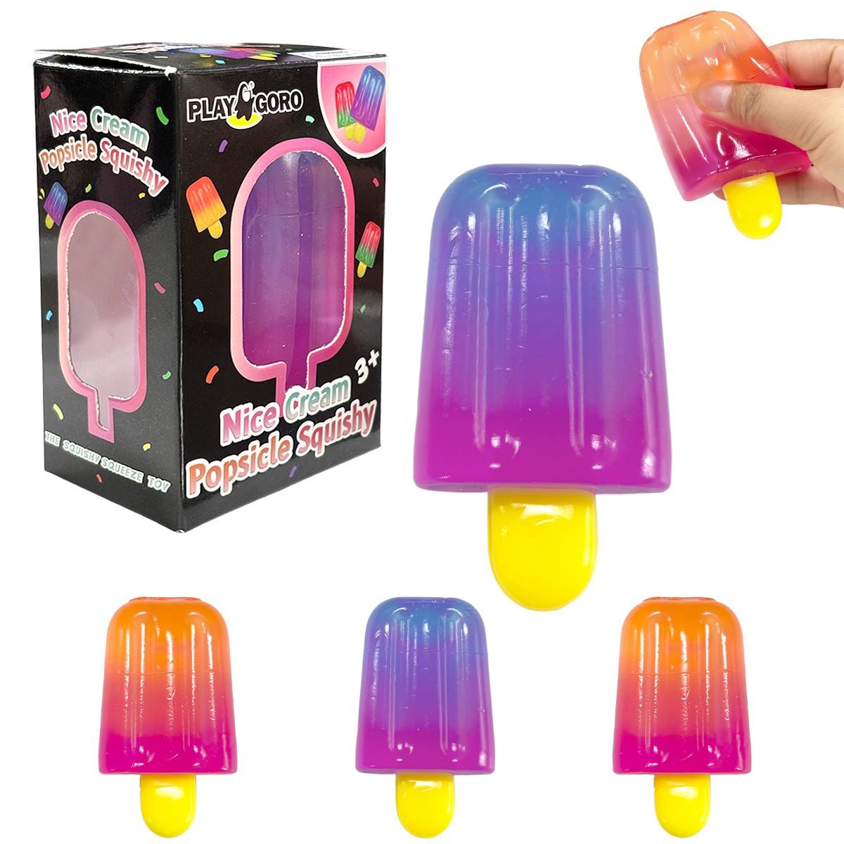 Soft Gel Ice Cream Stress Relief Toy, Squeeze Toy, Summer Ice Cream Shape, Relaxing Toy, Novelty Gift, Birthday Party Favors