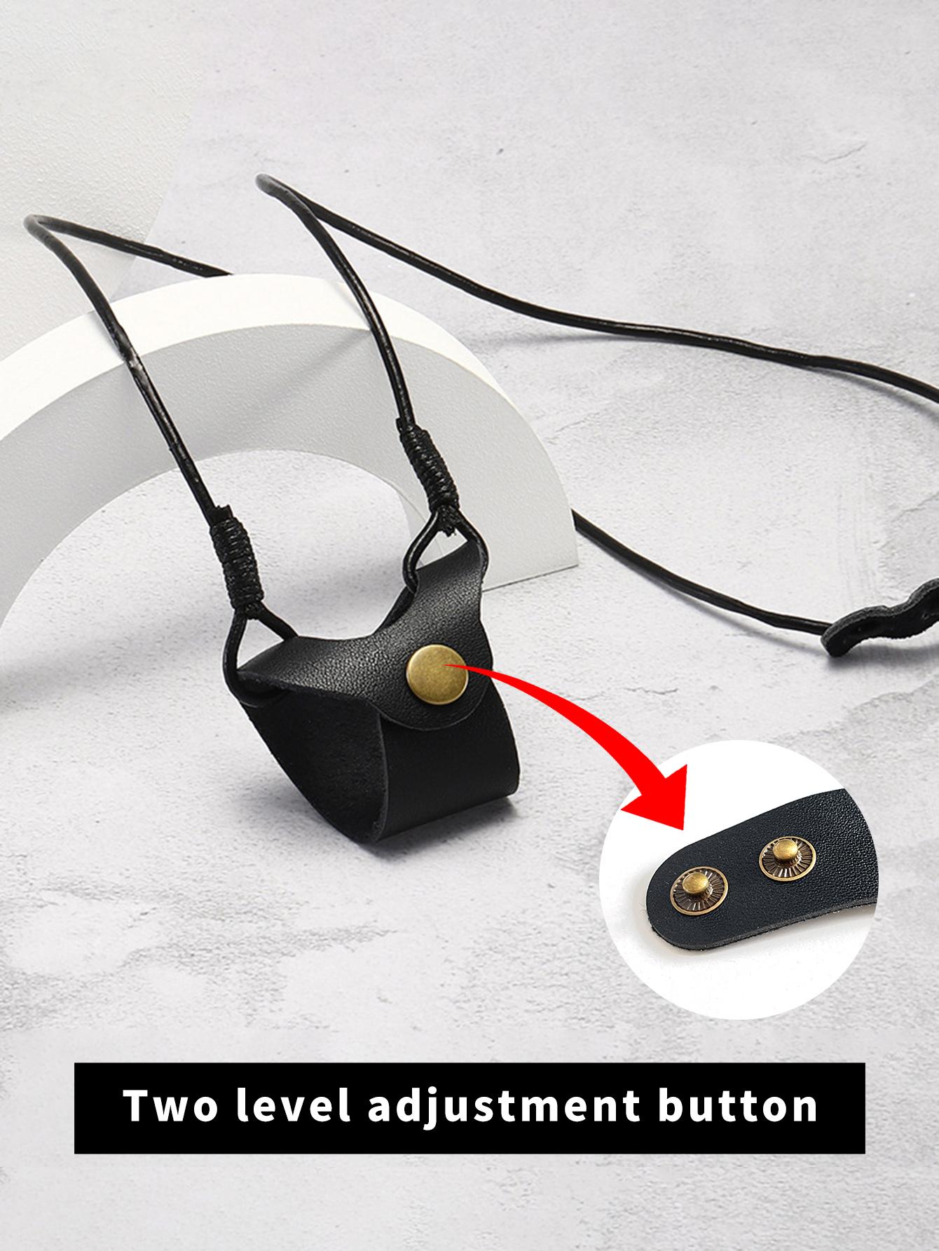 Portable minimalist solid color storage glasses travel case with lanyard, suitable for daily travel use, storing glasses and sunglasses, very suitable for outdoor activities, a must-have travel organizer for beach vacations.