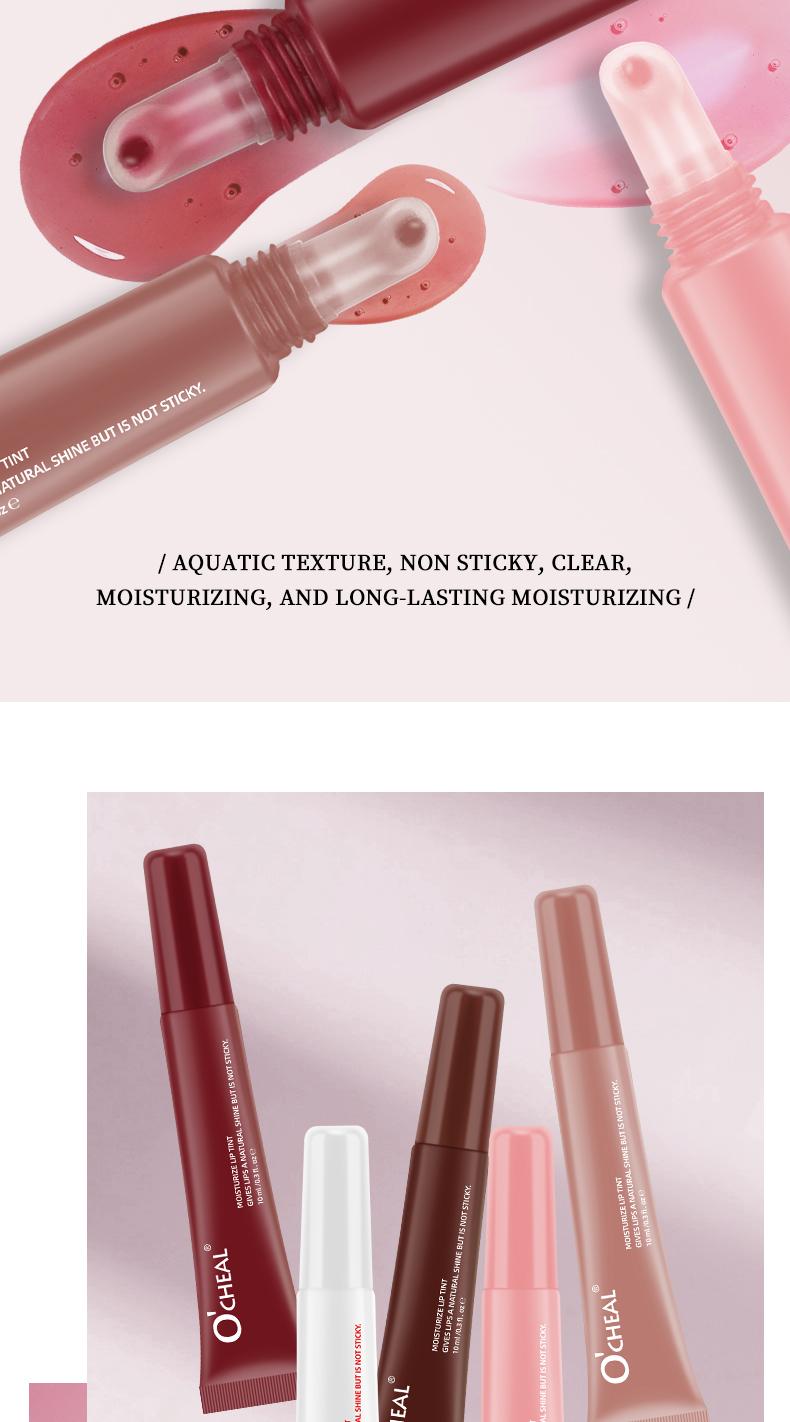 Colored Lip Gloss, Hydrating Liquid Lipstick, Shiny Mirror Finish, Moisturizing Lip Balm, Long-Lasting Non-Sticky, Glassy Lips Oil