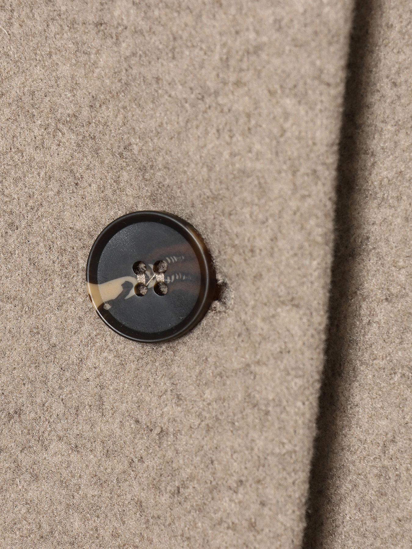 Women's Autumn Winter Stand Collar Wool Blend Jacket, Pure Color Fashion Outerwear, Asymmetrical Button Closure, Casual Lapel Long Sleeve Coat