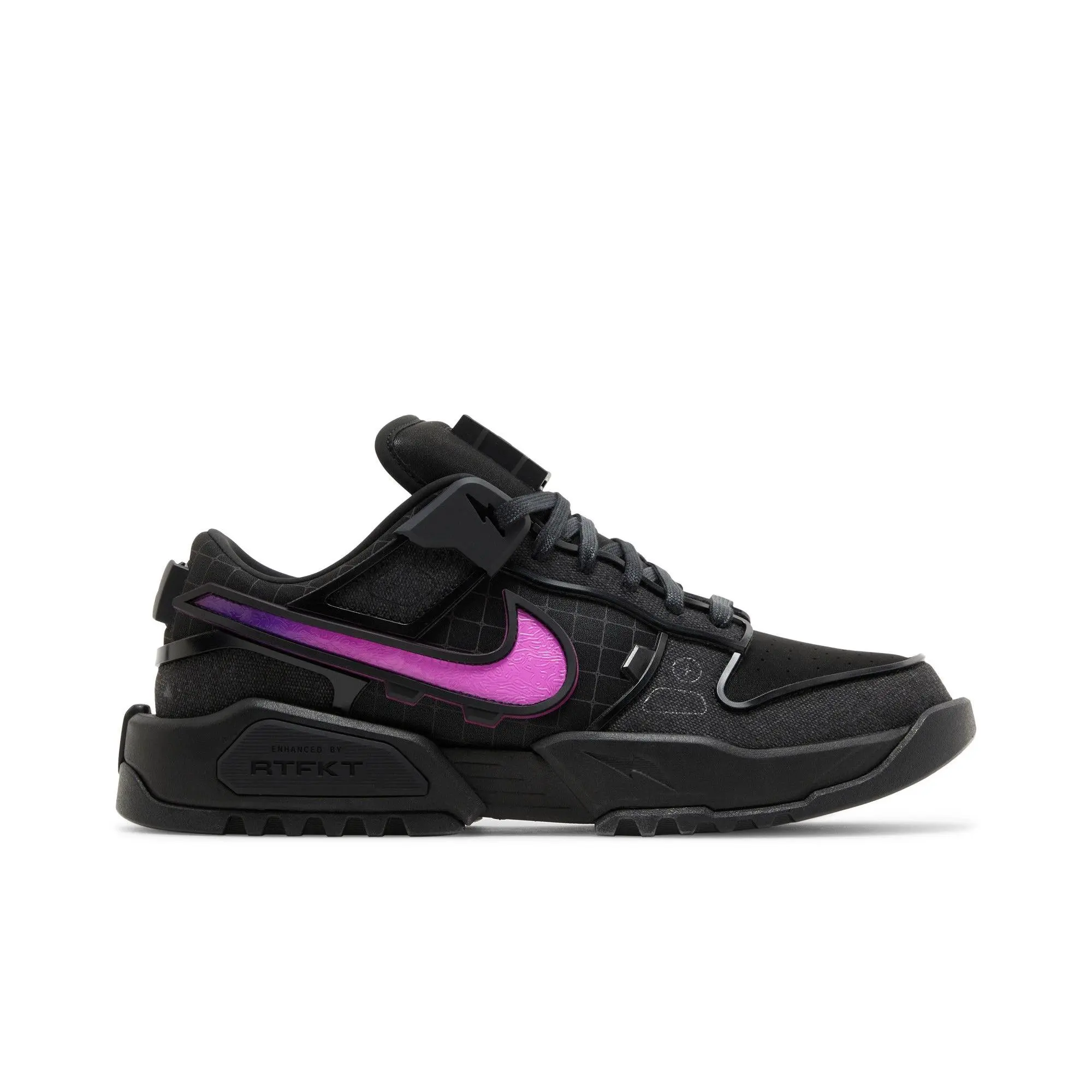 NIKE x RTFKT Dunk Genesis 'Void' (Unisex) Black/Wild Berry Athletic Lifestyle Skateboarding Shoes, Casual Footwear HM4465-001