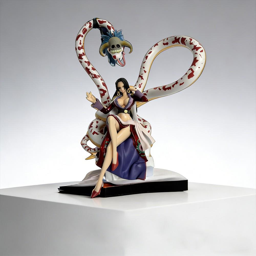 One Piece Boa Hancock Figure! Empress with Snake Form & Gaming Setup Vibe，Unboxing Boa Hancock Statue! Must-Have Collectible for One Piece Fans，Perfect Desk Decor for Anime Lovers, Anime Design, Anime Figures