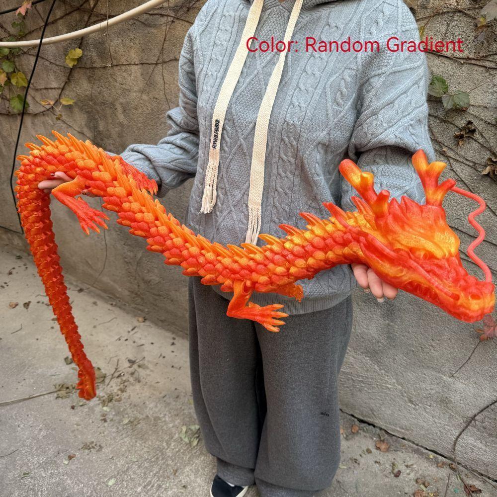 3D Printed 150cm Dragon Model, Giant Chinese Dragon Desktop Decoration, Desktop Statue, Unique Home Office Decor, Ornaments Decoration, Decorative Sculptures, Collectible Figurines, Perfect Holiday Gift, Valentine's Day Present