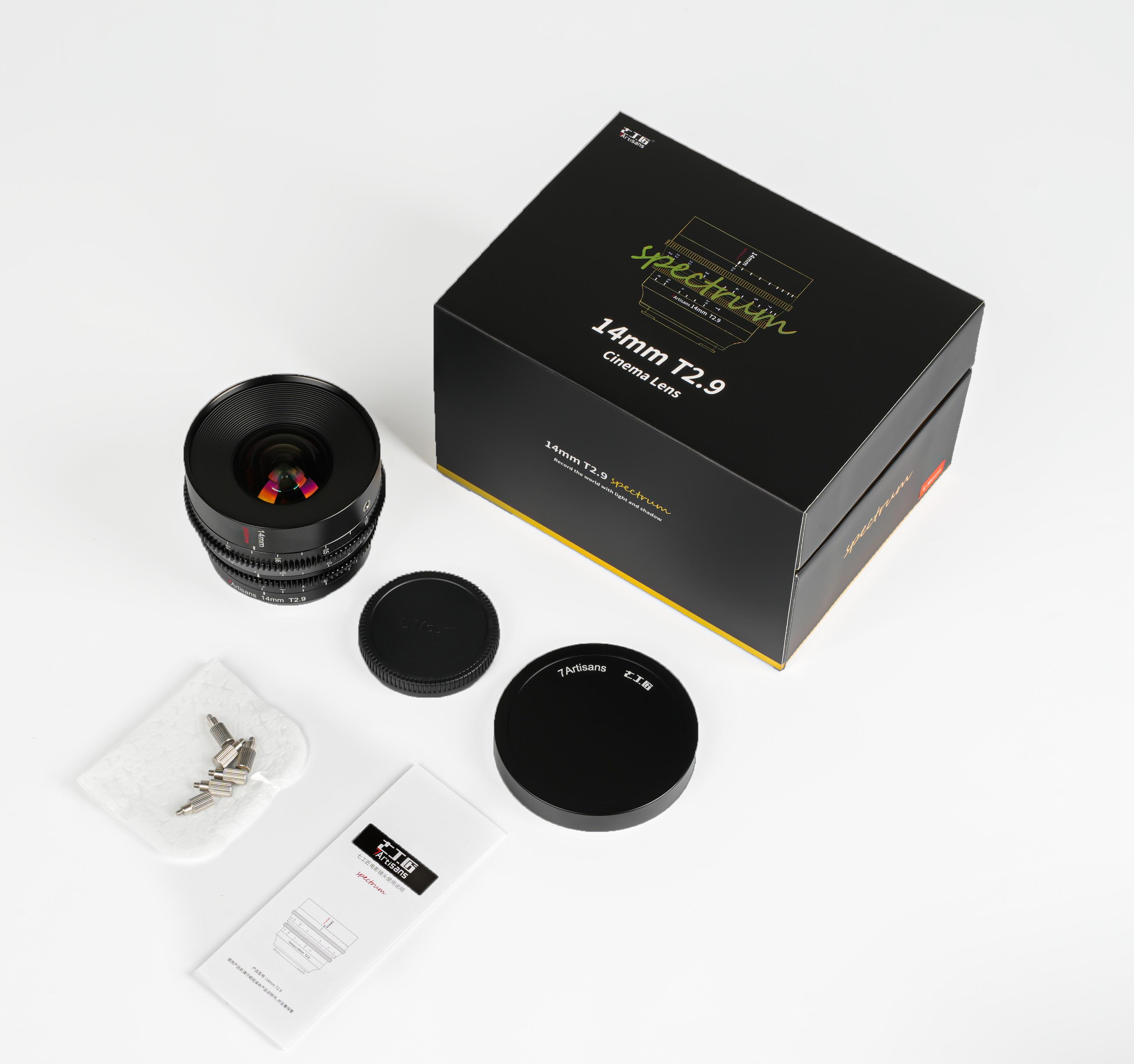 7artisans 14mm T2.9 Large Aperture 270°Focus Stroke Full-Frame 114°Ultra-Wide-Angle Spectrum Cine Lens for EOS-R RED EOS-R3 EOS-R5 EOS-R6 EOS-RP Z5 Z6 Z7 Z6II Z7II Z9 A7 A7R A7S A7II A7RII A7S II A9 A7RlII A7lII A7RIV A9 II