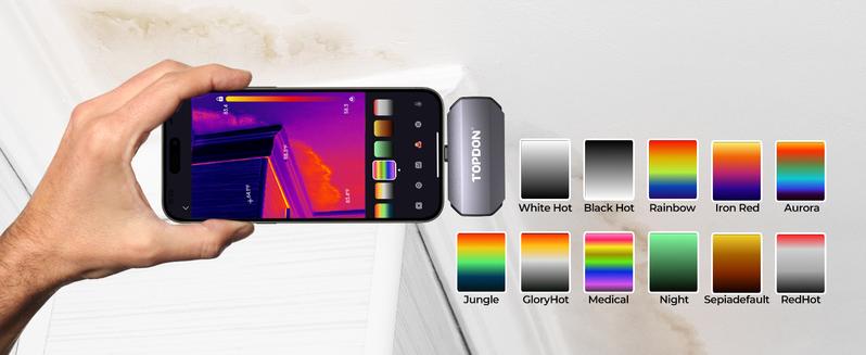 TOPDON TC002C Thermal Camera for iPhone 15 Series & iPads with Type-C Port 256x192 IR High Resolution Thermal Imager Infrared Test Report -4°F to 1022°F Temp Range Upgraded Version of TC002 Cellphone Smartphone
