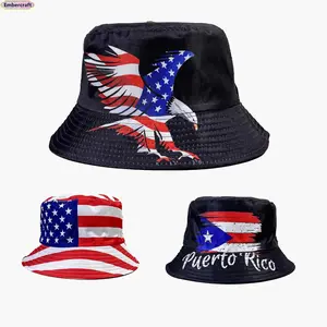 American Flag Pattern Bucket Hat - Men's Accessories, UV Protection Wide Brim, Lightweight Breathable, Packable Summer Sun Cap for Travel, Hiking,summerwins